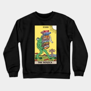 Tarot Frog The Reader Crewneck Sweatshirt